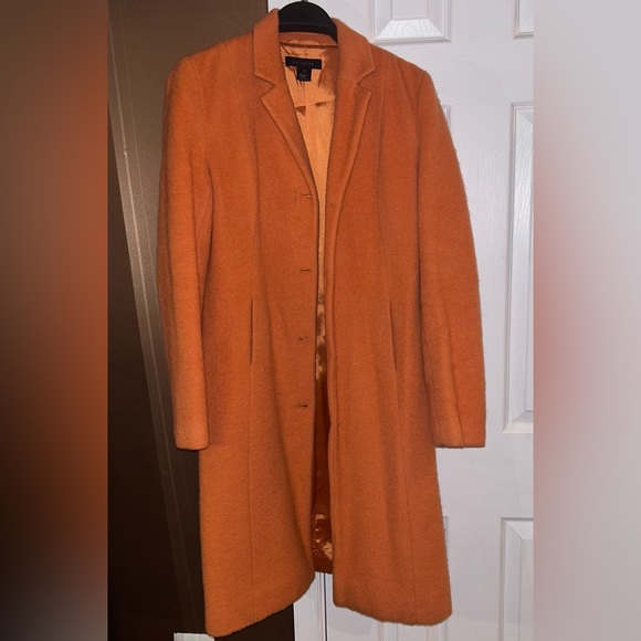 The LIMITED Orange Wool Coat - Picture 4 of 6
